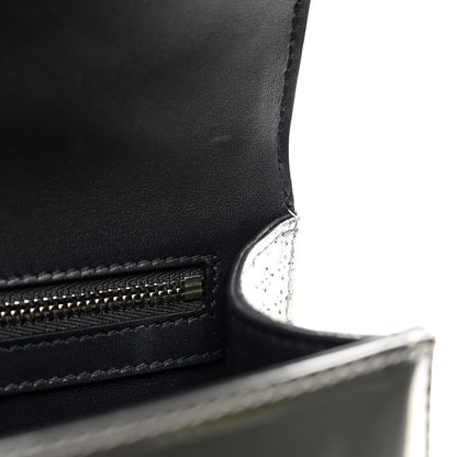 Christian Dior Metallic Patent Micro-Cannage Small Diorama Flap Bag Silver 10 of 10