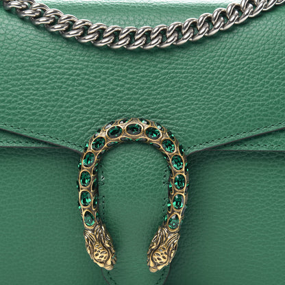 Gucci Pebbled Calfskin Small Dionysus Shoulder Bag Emerald 8 of 10