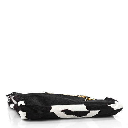 Tom Ford Calf Hair Shoulder Bag Black White 4 of 8