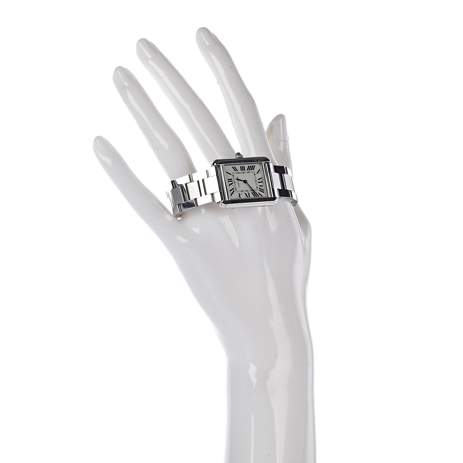 Cartier Stainless Steel 24mm Tank Solo Quartz Watch 2 of 7