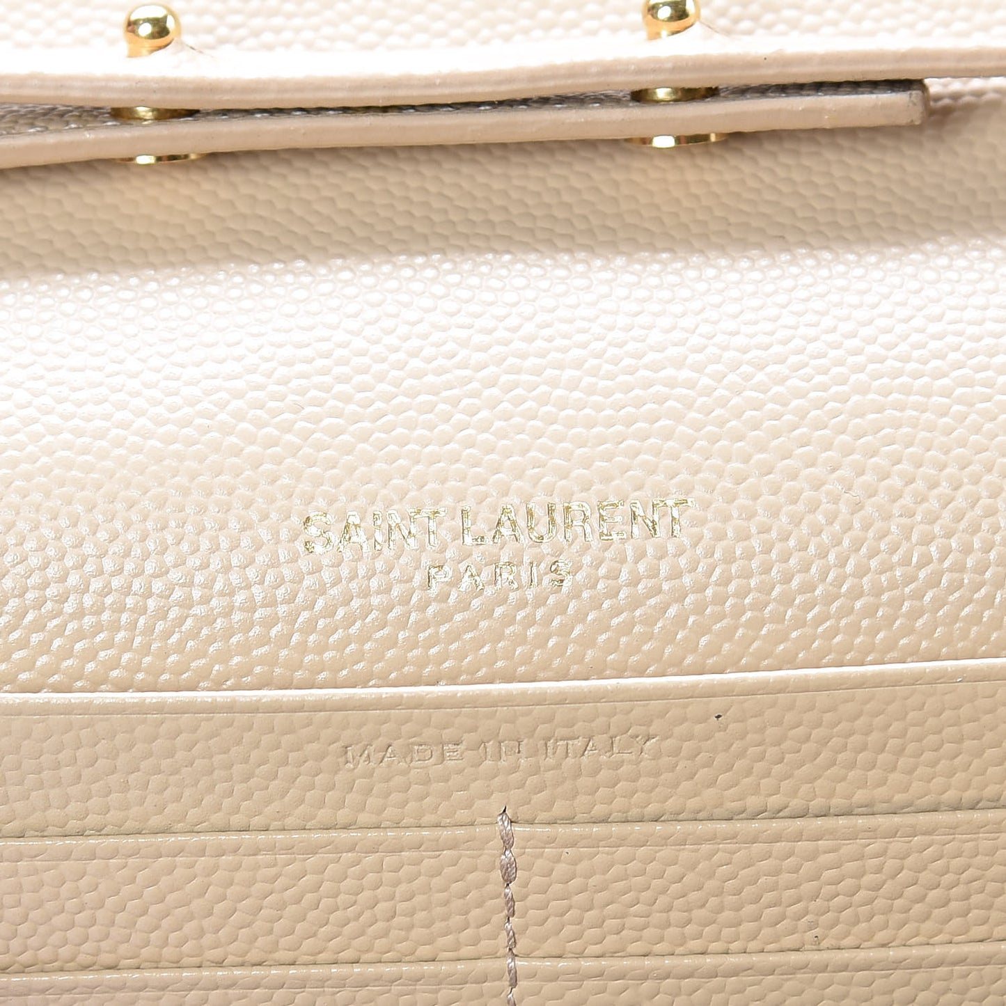 Grain De Poudre Matelasse Chevron Monogram Chain Wallet Nude Powder