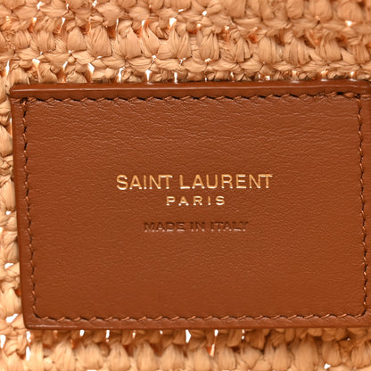 Saint Laurent Raffia Calfskin Gaby Crossbody Bag Natural Brick 6 of 11