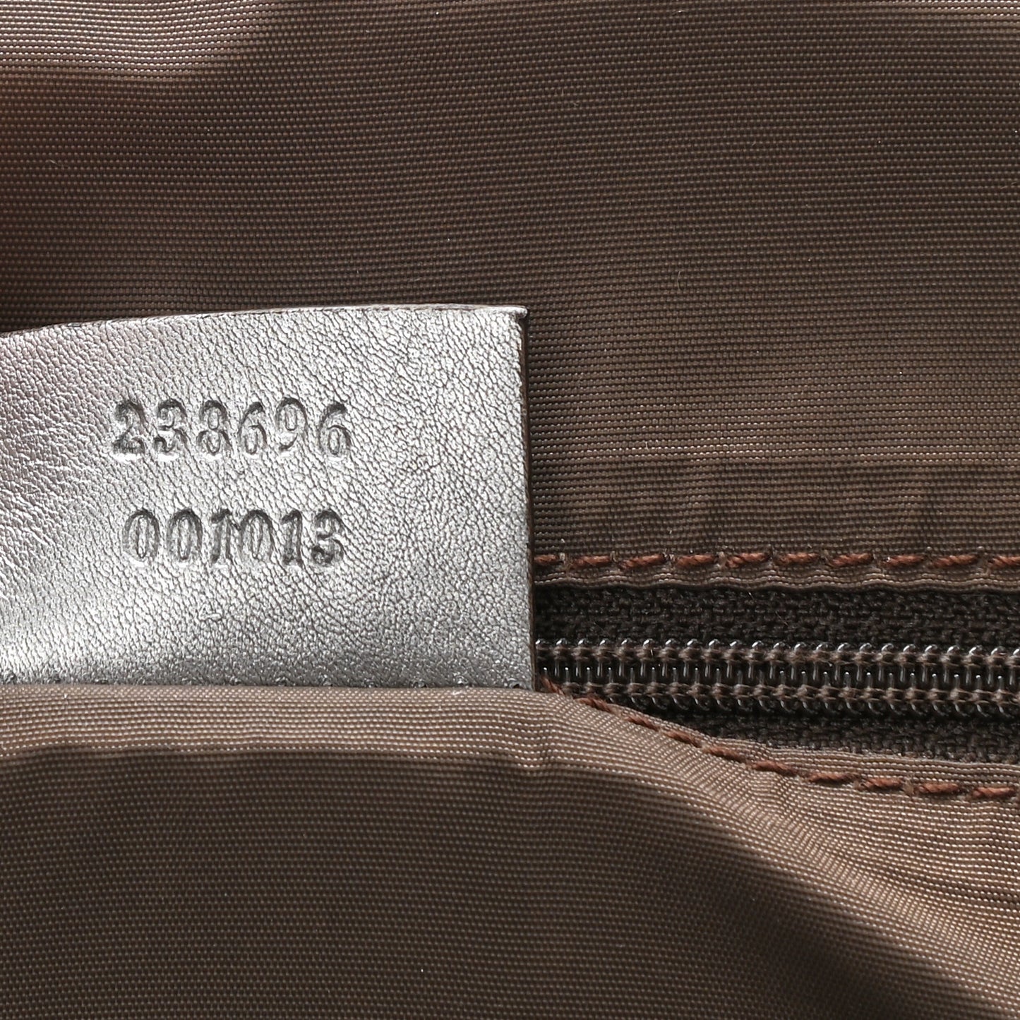 Guccissima Large Tote Silver