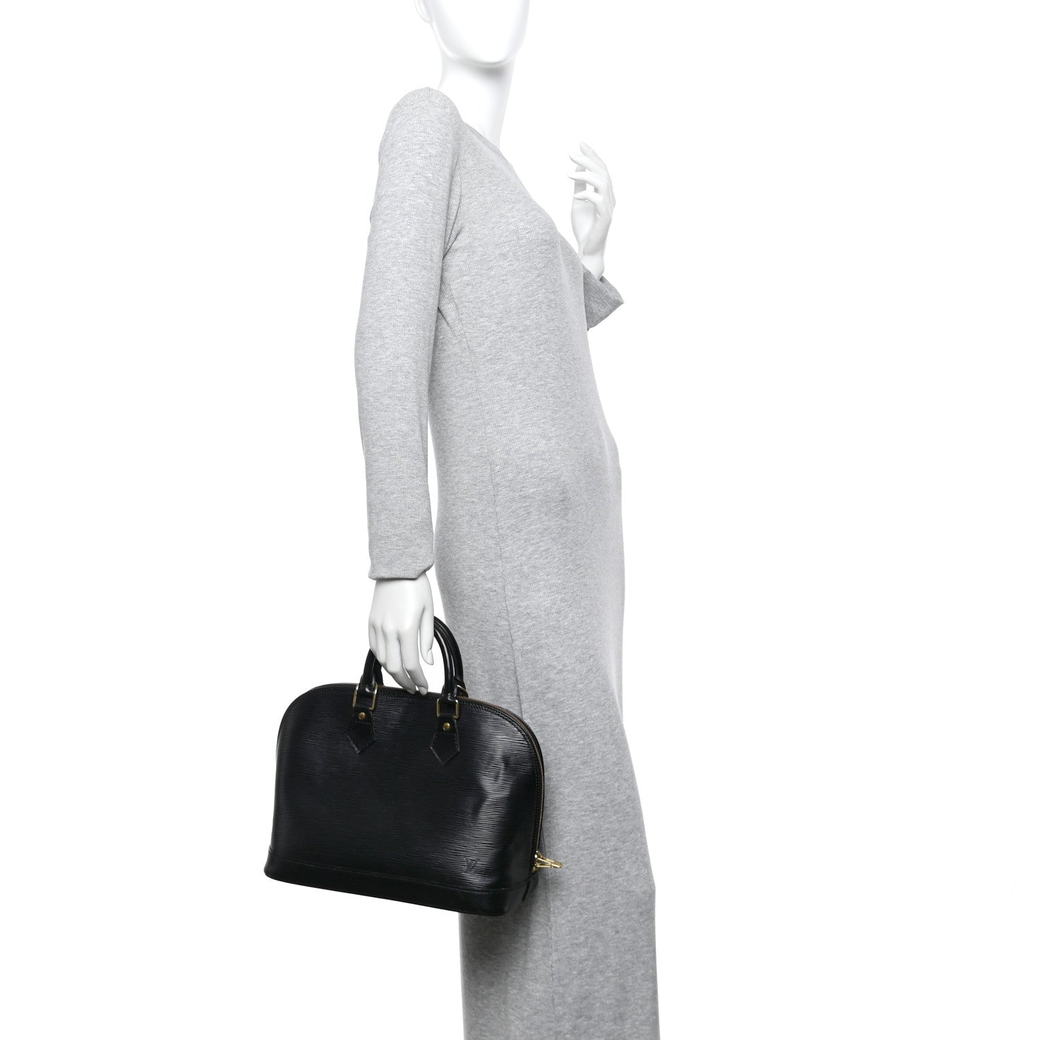 Louis Vuitton Epi Alma PM Black 2 of 9