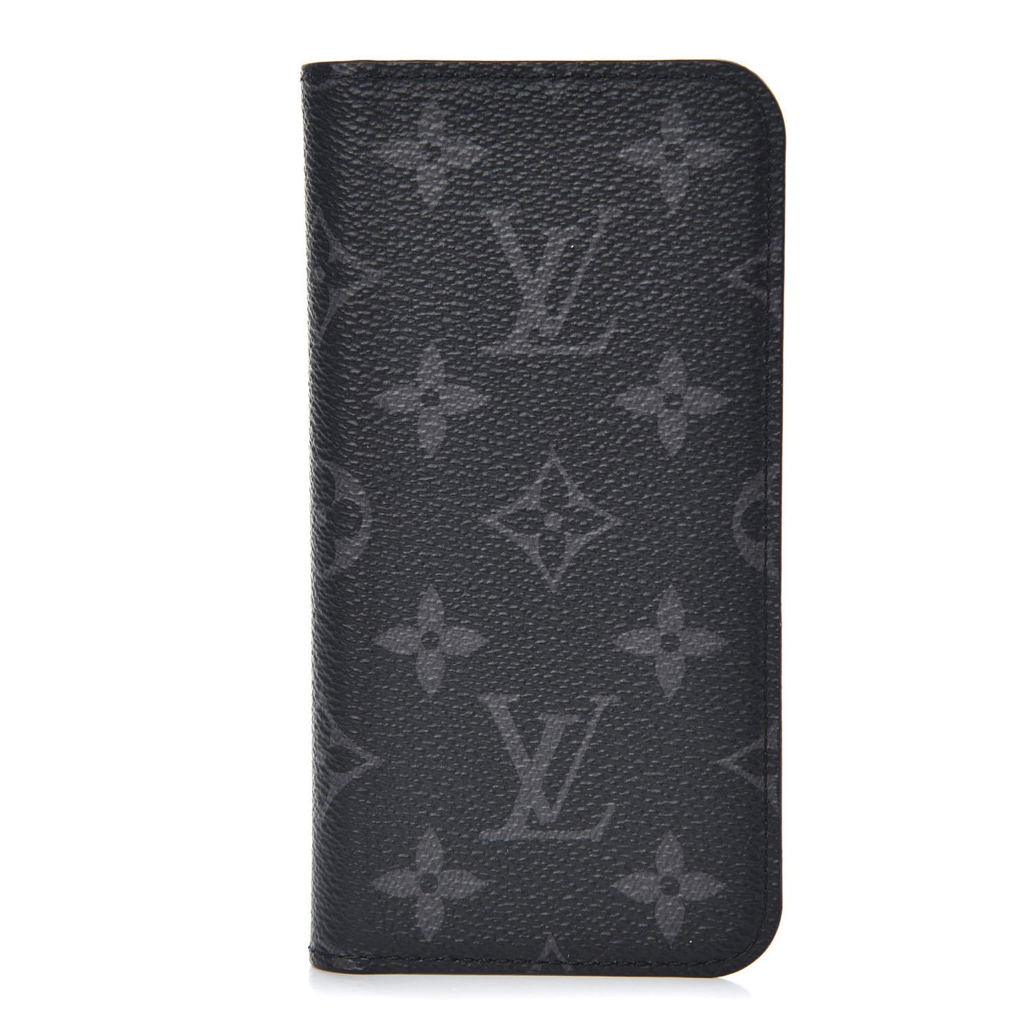 Louis Vuitton Monogram Eclipse iPhone X Folio Case 1 of 6