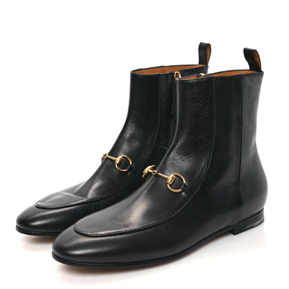 Gucci Malaga Kid Womens Jordaan Ankle Boots 38 Black 3 of 8