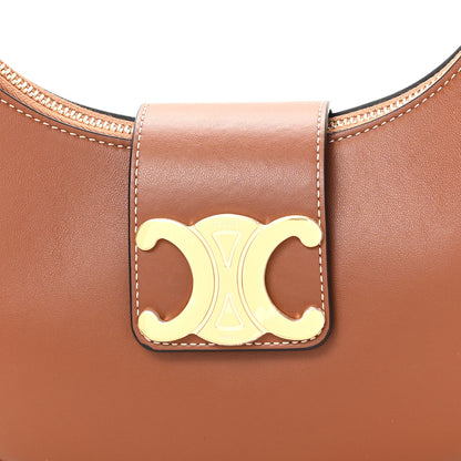 Celine Smooth Calfskin Medium Strap Ava Triomphe Shoulder Bag Tan 8 of 10