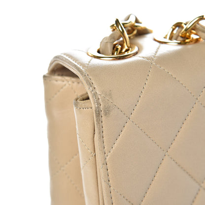 Chanel Lambskin Quilted Jumbo Single Flap Light Beige 9 of 13