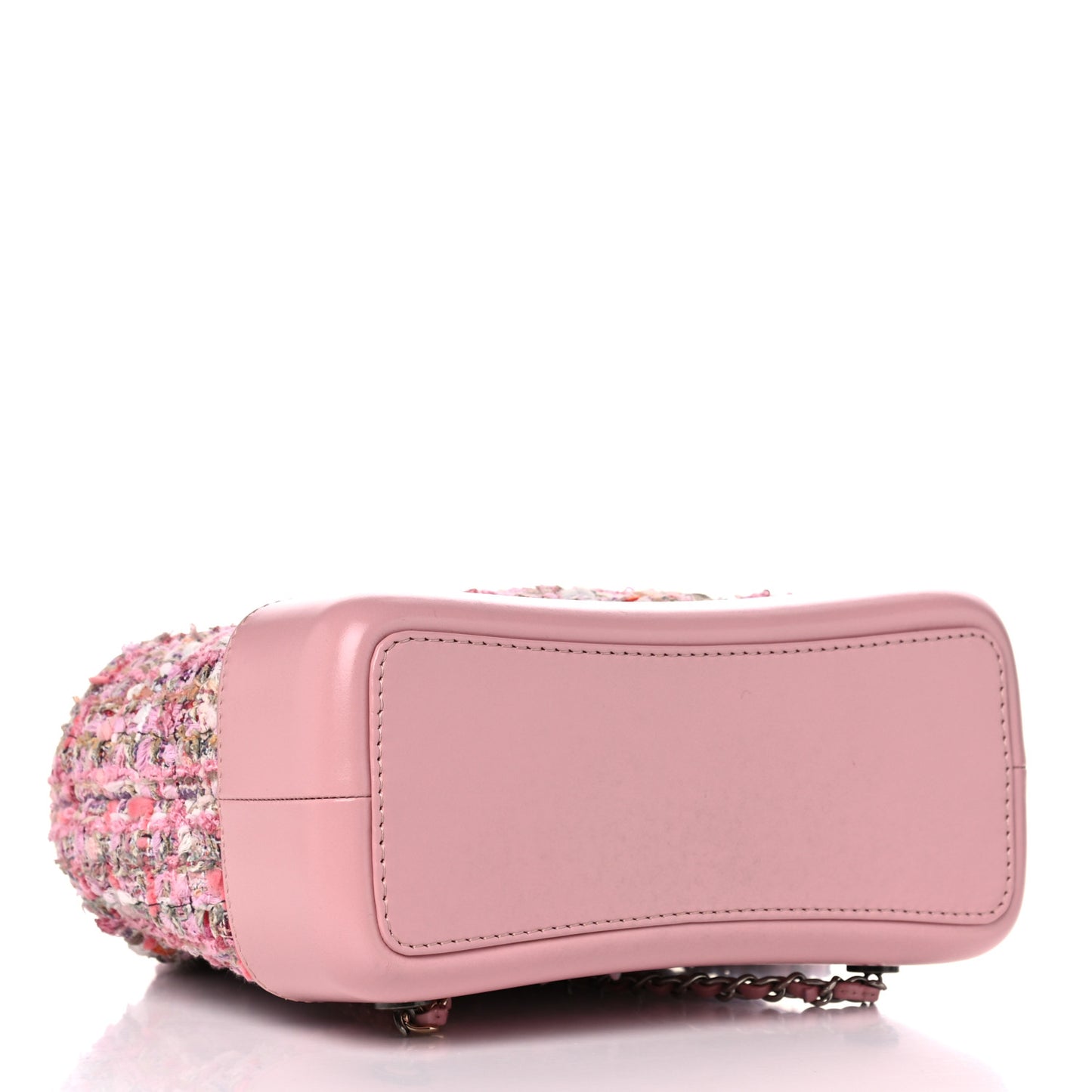 Tweed Calfskin Quilted Gabrielle Backpack Pink