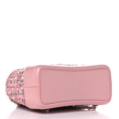 Chanel Tweed Calfskin Quilted Gabrielle Backpack Pink 4 of 14