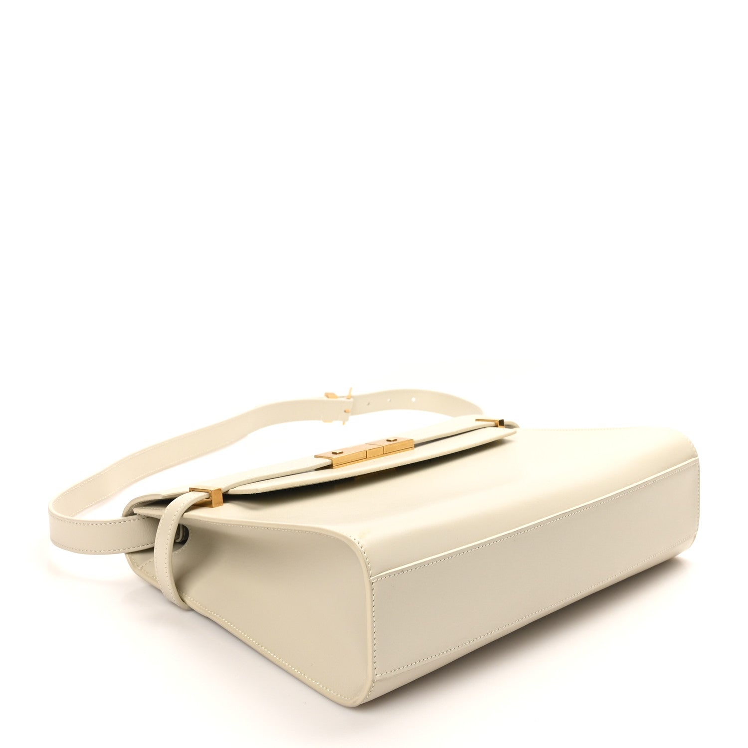 Saint Laurent Smooth Calfskin Manhattan Shoulder Bag Crema Soft 4 of 10