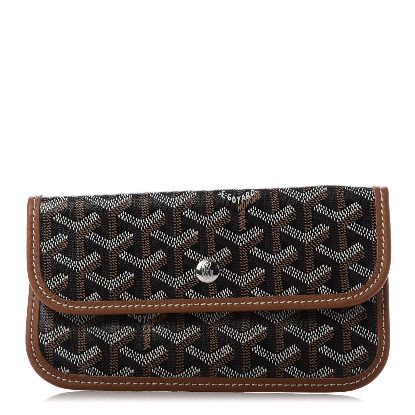 Goyardine Pouch Black Gold