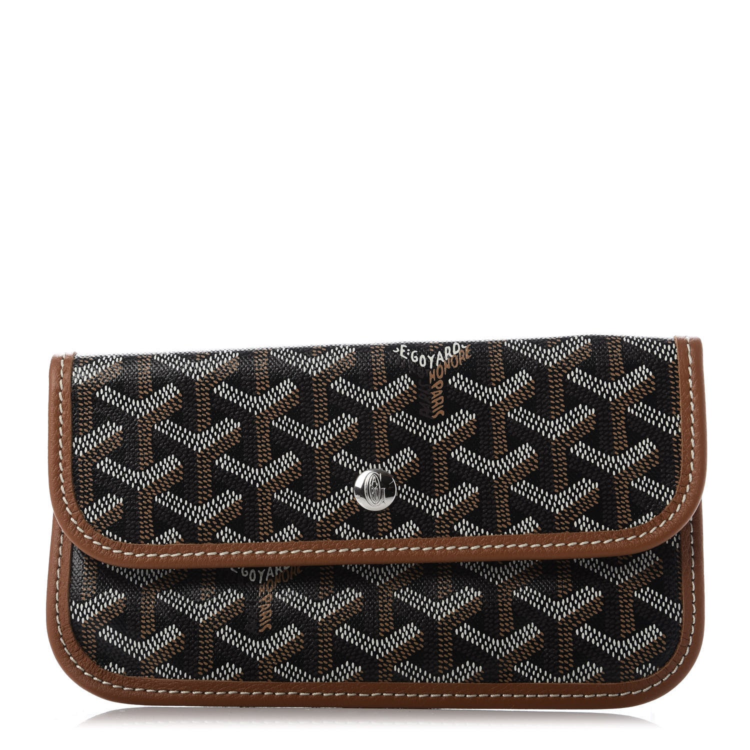 Goyard Goyardine Pouch Black Gold 1 of 6