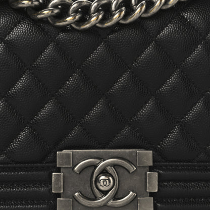 Chanel Caviar Quilted Small Boy Flap Black 8 of 12