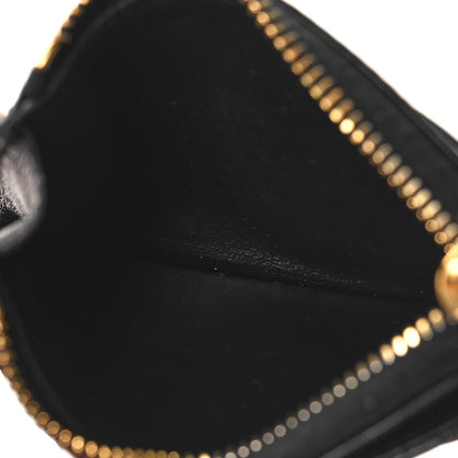 Valentino Garavani Nappa Roman Stud Zip Card Holder Black 5 of 8