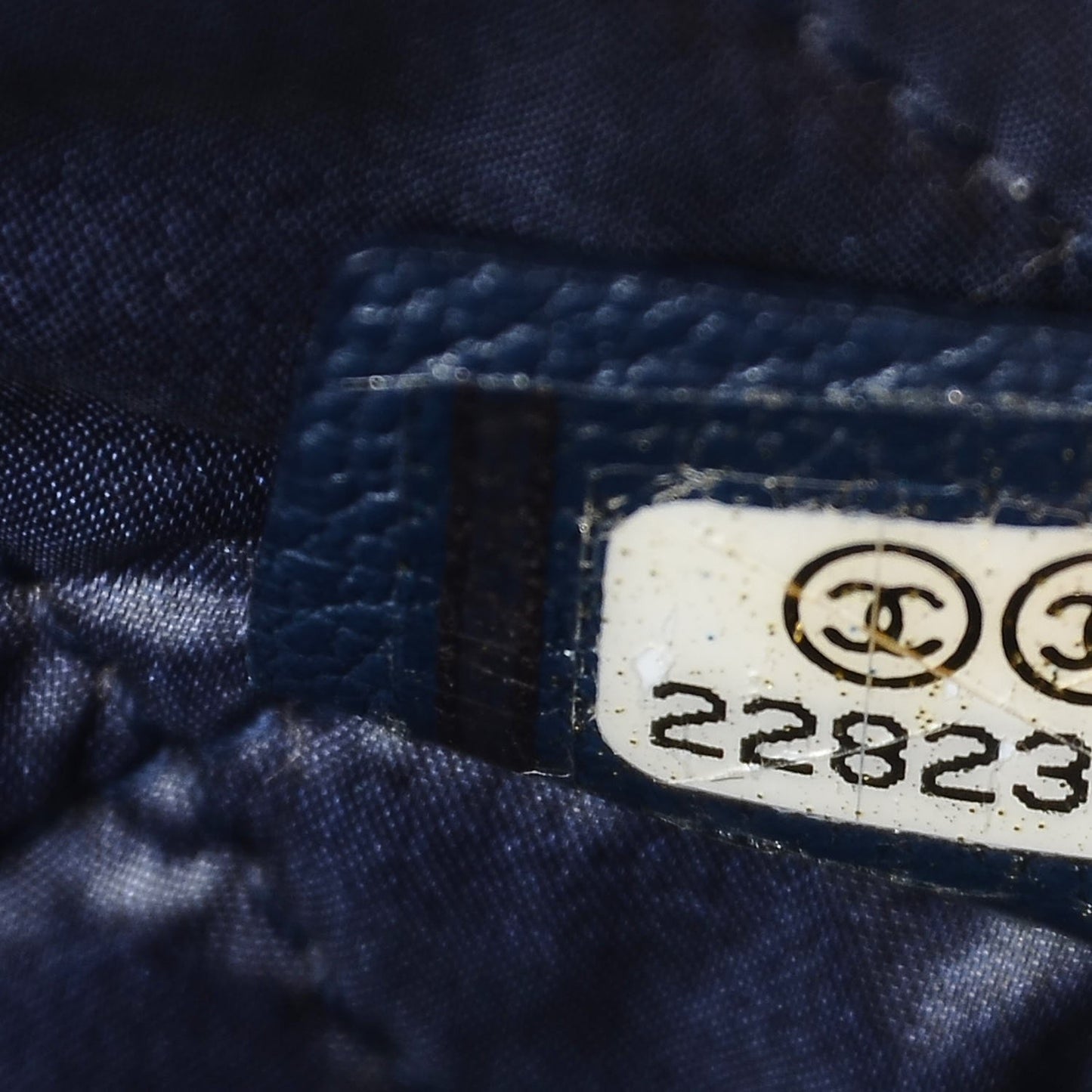 Goatskin CC Cosmetic Case Navy