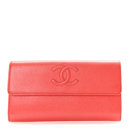 Chanel Caviar Timeless CC Large Flap Wallet Red 1 of 8