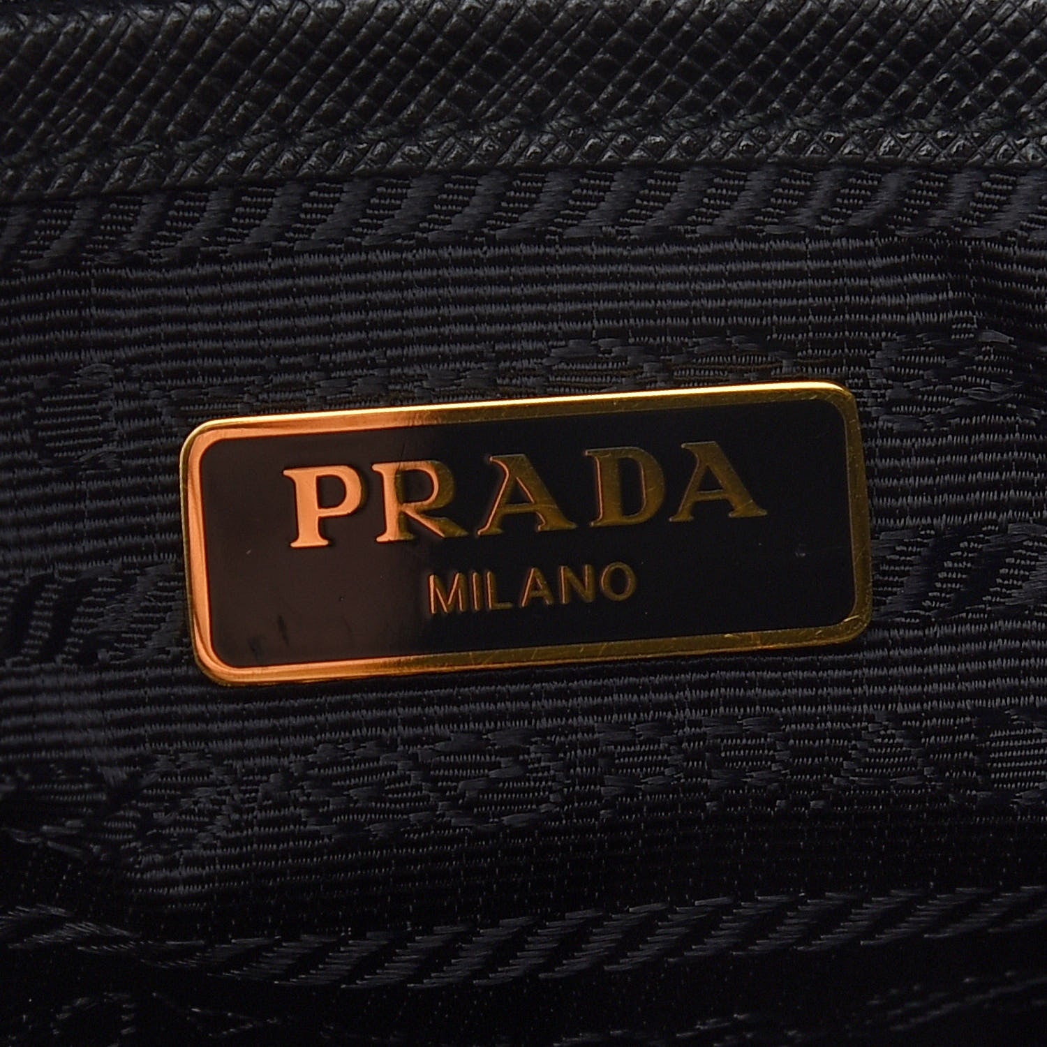 Prada Saffiano Tessuto Nylon Tote Bag Black 6 of 8