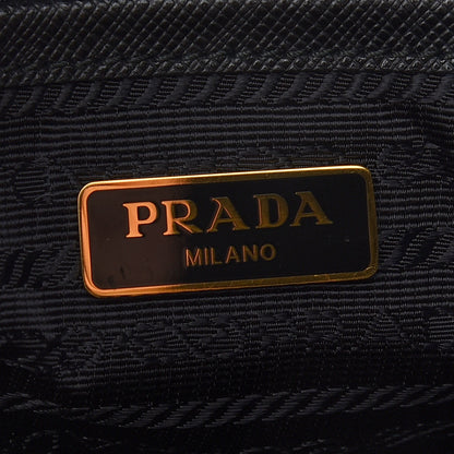 Prada Saffiano Tessuto Nylon Tote Bag Black 6 of 8