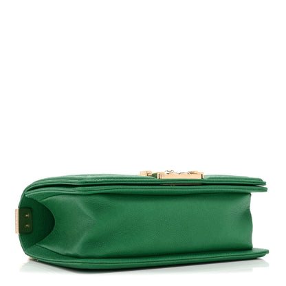 Chanel Caviar Quilted Small Boy Flap Green 4 of 10