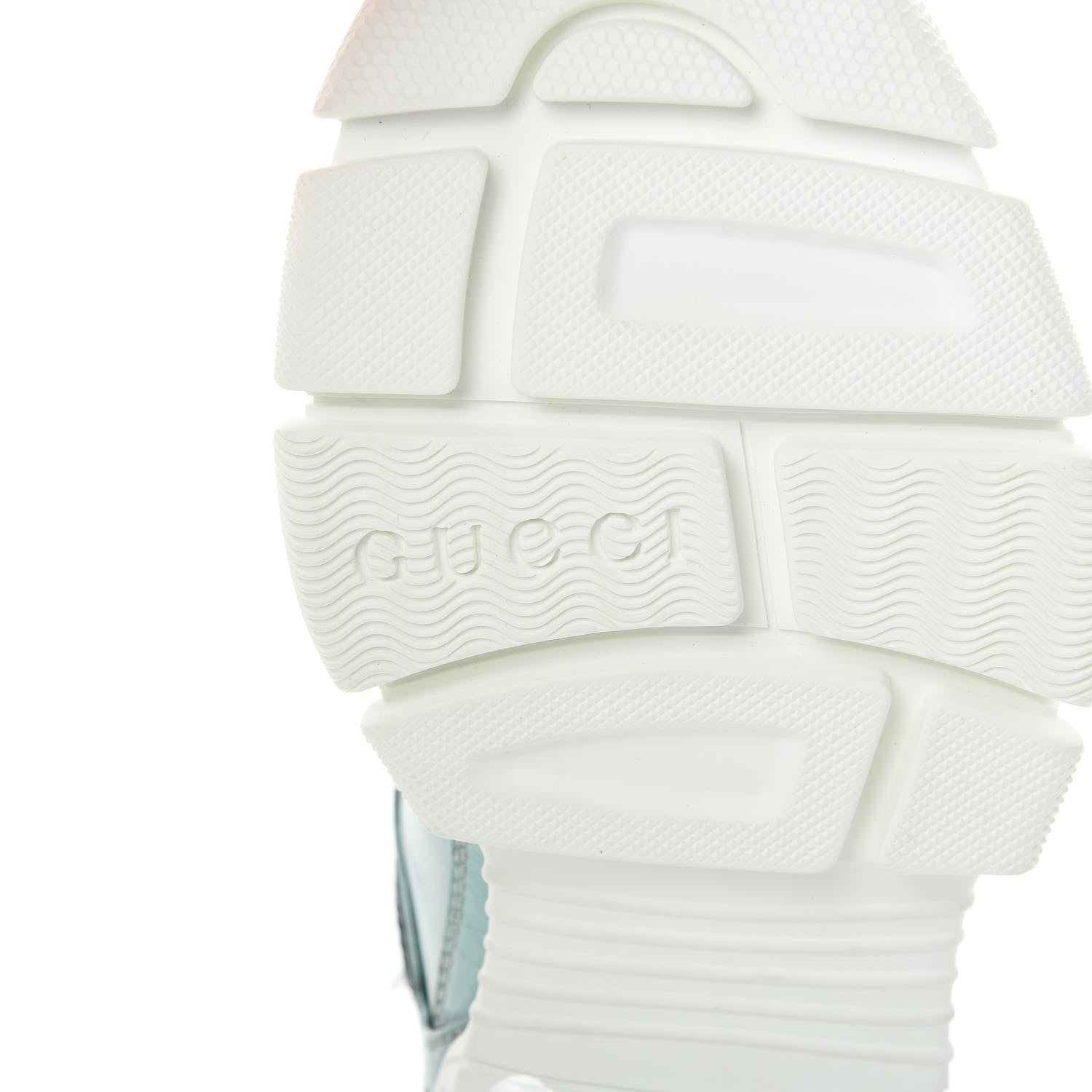 Gucci X SEGA Metallic Calfskin Removable Crystals Womens Flashtrek Sneakers 36 Lago Loess Silver 7 of 10
