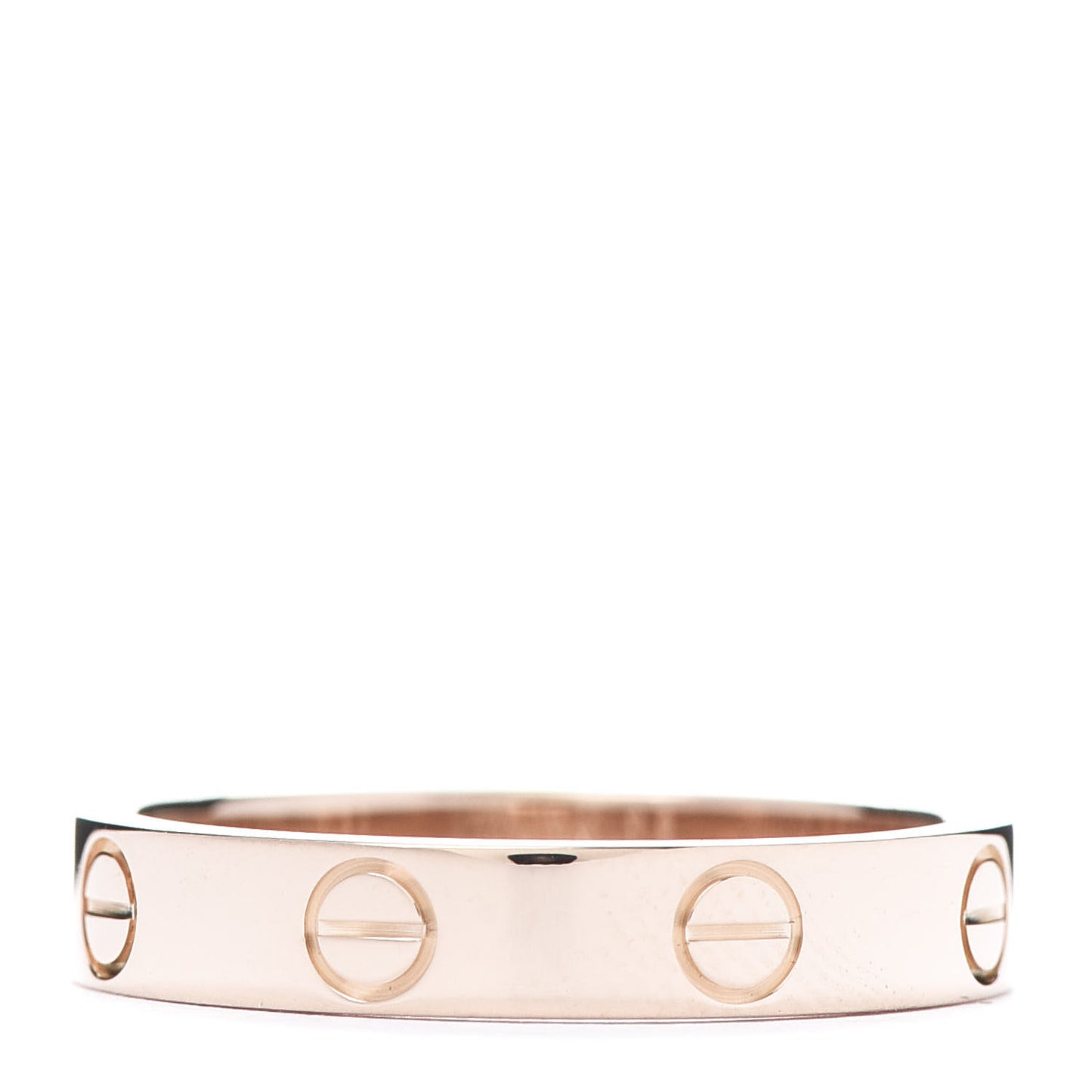 18K Pink Gold 3.5mm LOVE Wedding Band Ring 53 6.25
