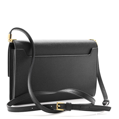 Saint Laurent Grain De Poudre Mini Uptown Crossbody Bag Black 3 of 10
