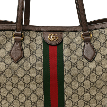 Gucci GG Supreme Monogram Medium Ophidia Shopping Tote Brown 8 of 10