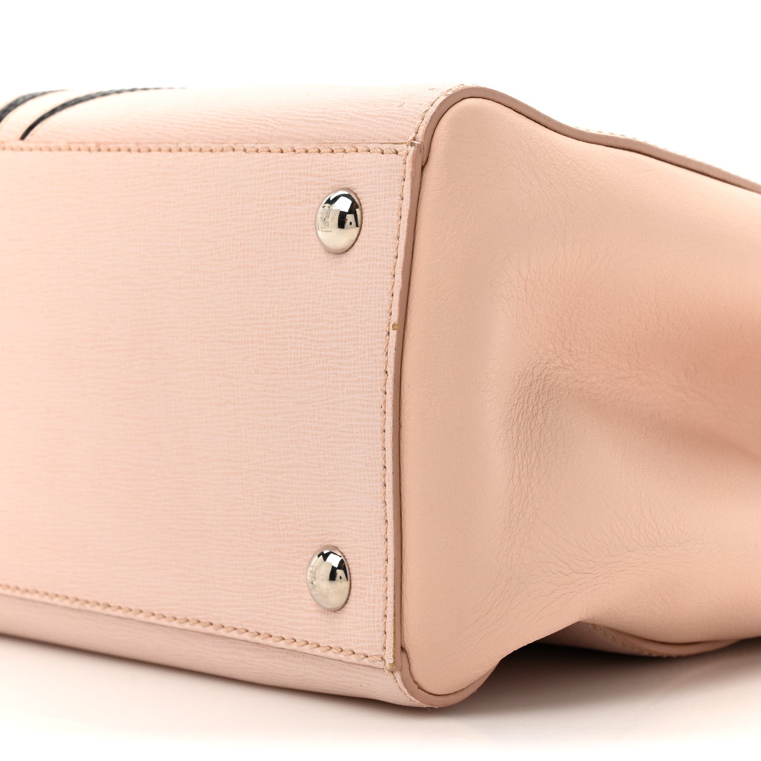 Fendi Vitello Elite Monster Petite 2Jours Tote Rosa Plaster 9 of 19