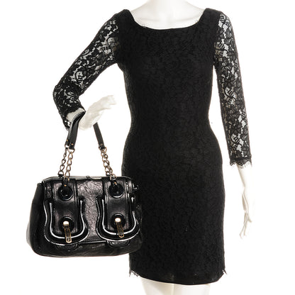 Fendi Nappa Patent B Bag Black 3 of 10