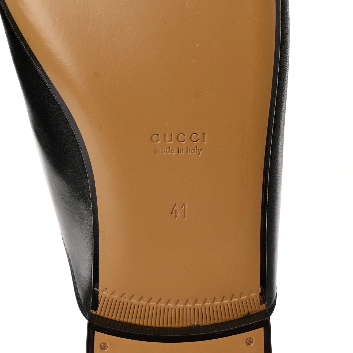 Gucci Calfskin Womens Princetown Slippers 41 Black 6 of 12