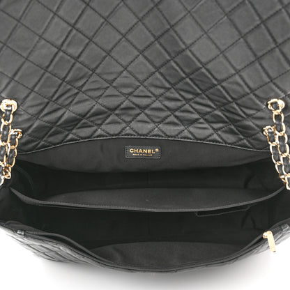 Chanel Calfskin Quilted XXL Travel Flap Bag Black 5 of 10