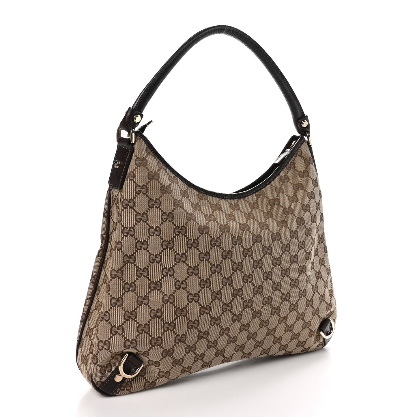 Monogram Large Abbey D Ring Hobo Dark Brown
