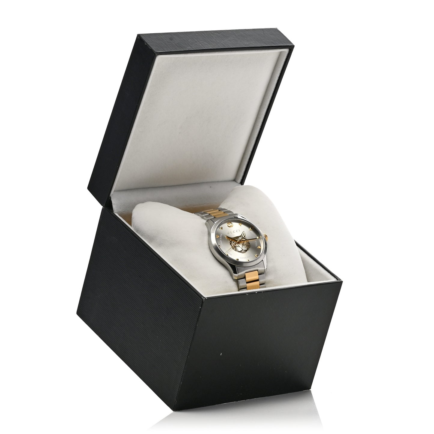 Stainless Steel 38mm G-Timeless Two Tone Cat Quartz Watch
