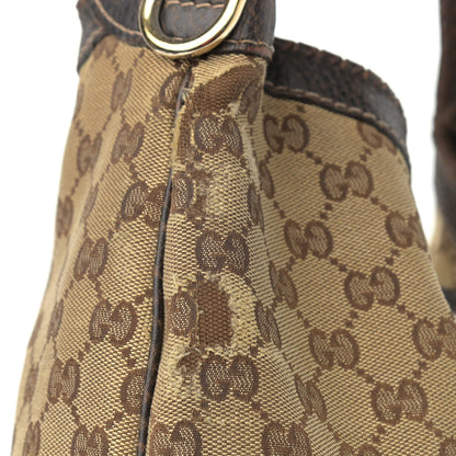 Gucci Monogram Large New Jackie Shoulder Bag Dark Brown 12 of 14