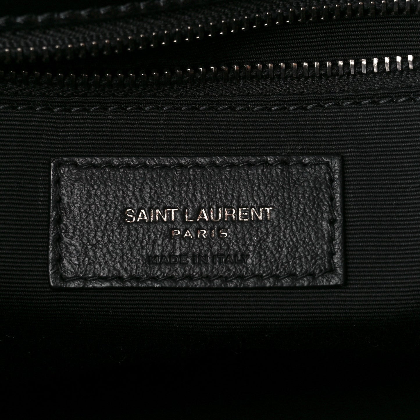 Crinkled Calfskin Matelasse Monogram Medium Niki Chain Satchel Black