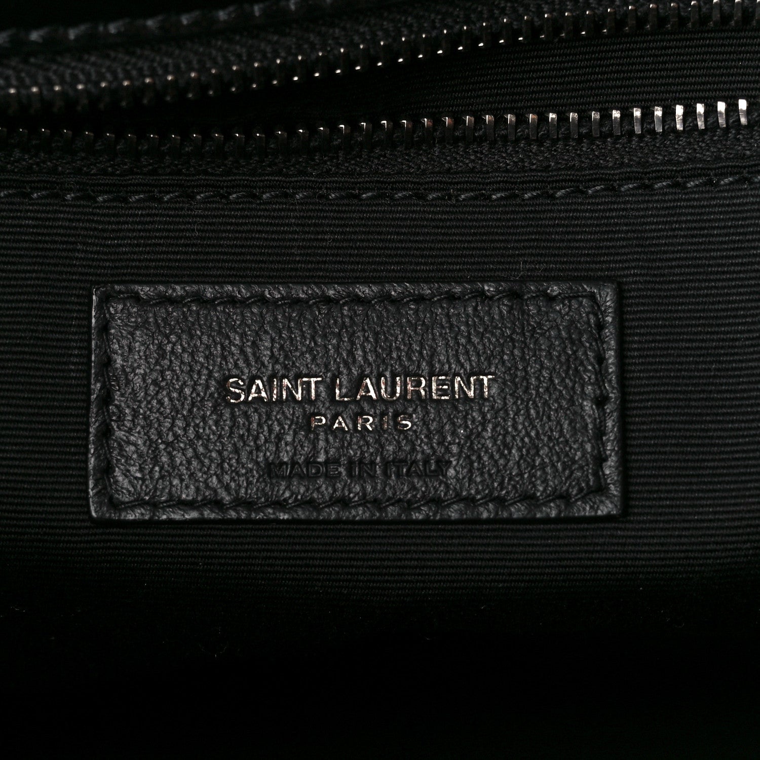 Saint Laurent Crinkled Calfskin Matelasse Monogram Medium Niki Chain Satchel Black 7 of 11