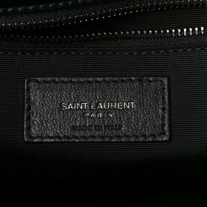 Saint Laurent Crinkled Calfskin Matelasse Monogram Medium Niki Chain Satchel Black 7 of 11