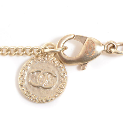 Chanel Pearl CC Pendant Necklace Gold 5 of 6