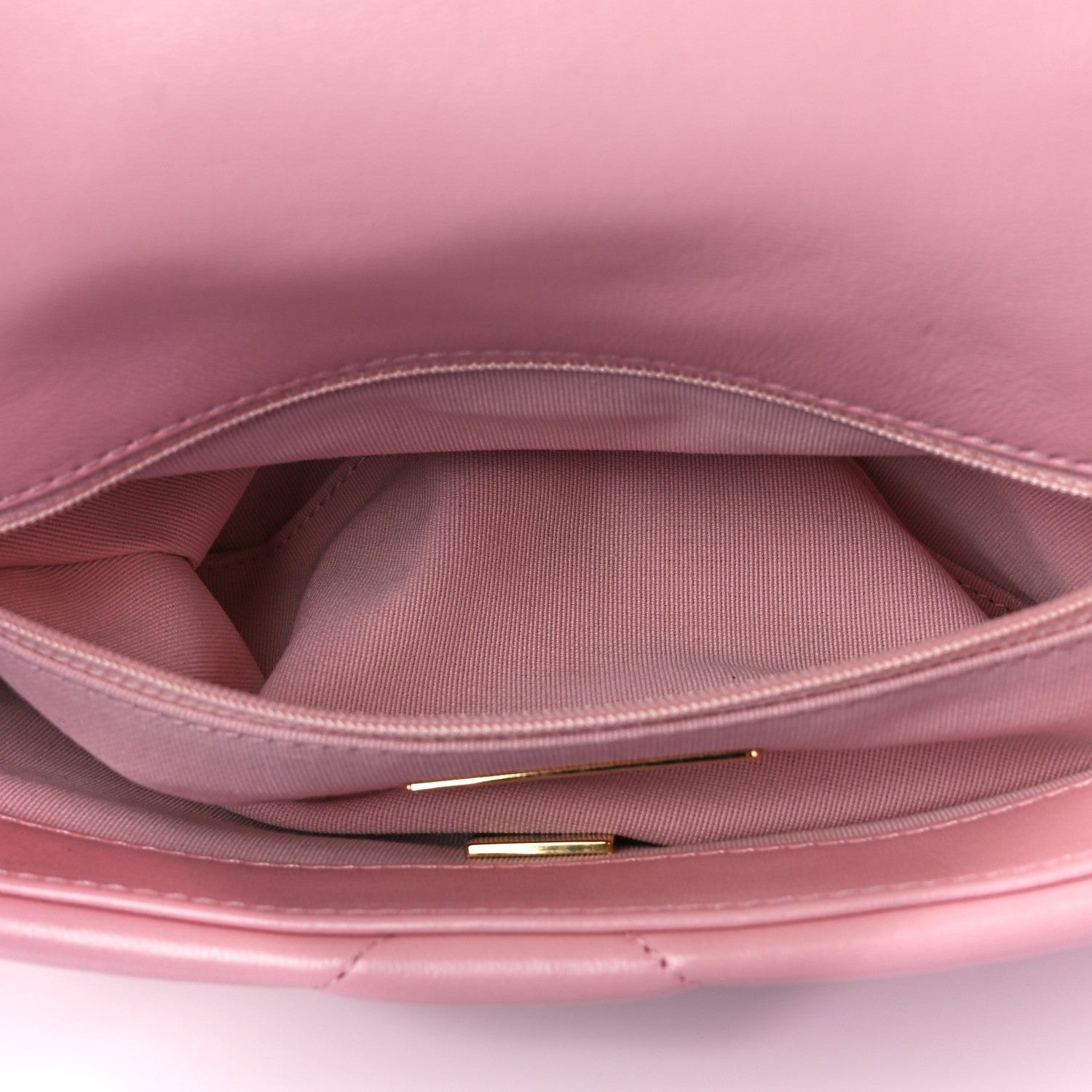 Chanel Lambskin Quilted Medium Chanel 19 Flap Pink 6 of 12