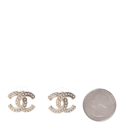 Chanel Pearl Queen of France CC Earrings Gold 2 of 4