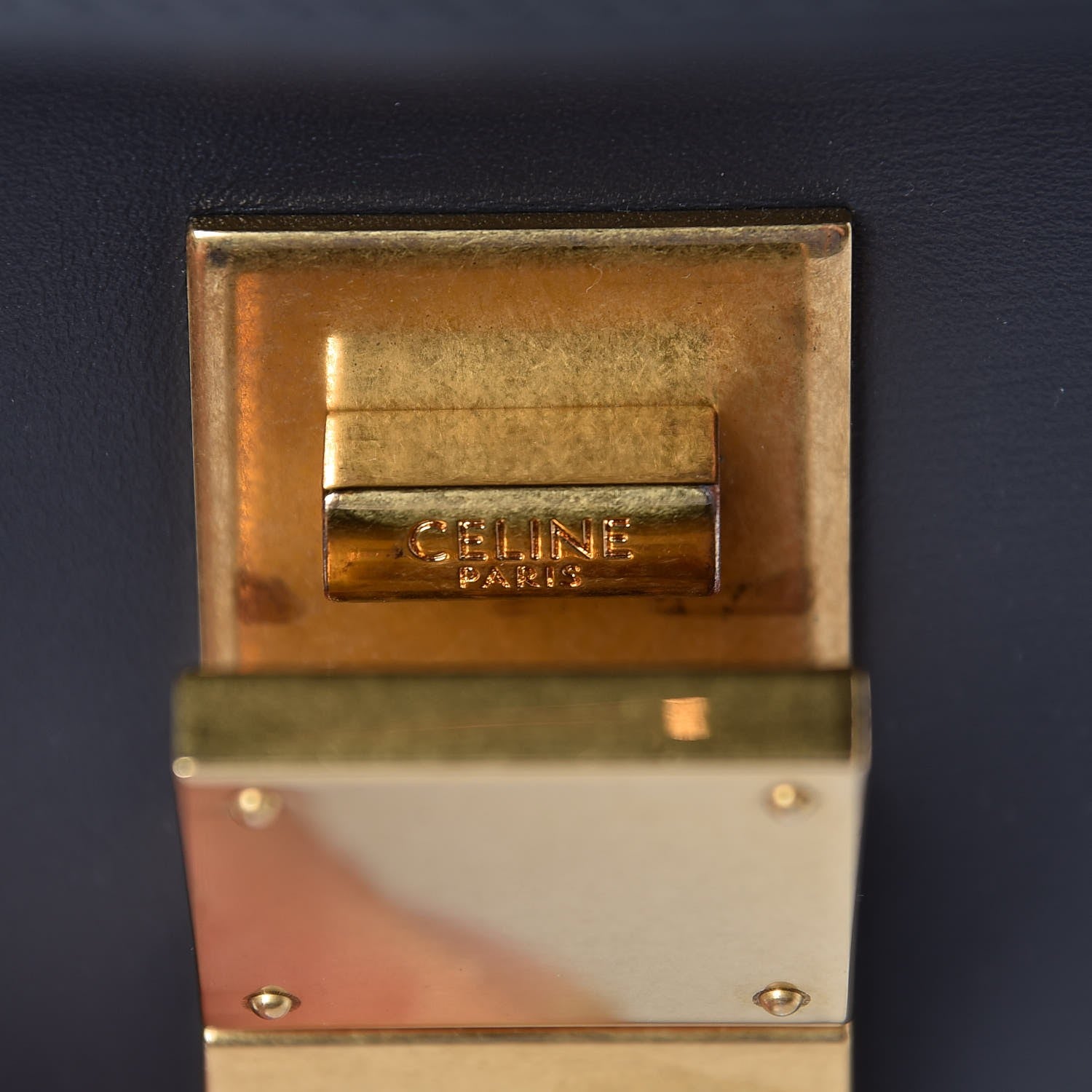 Celine Box Calfskin Medium Classic Box Flap Bag Anthracite 7 of 8