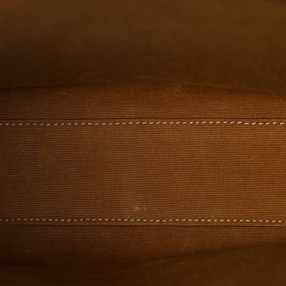 Celine Triomphe Canvas Calfskin Small Vertical Cabas Tan 10 of 11