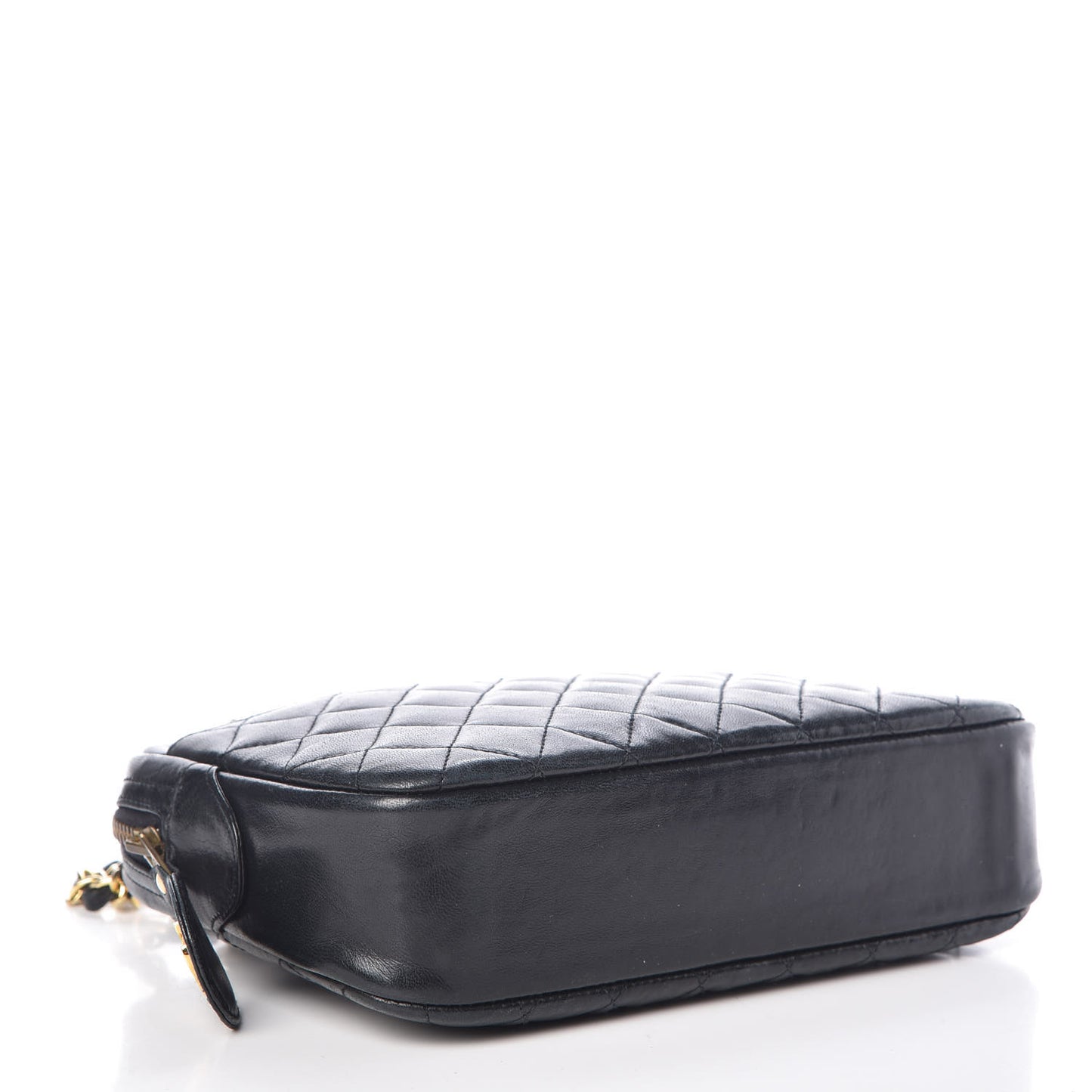 Lambskin Quilted Camera Case Black