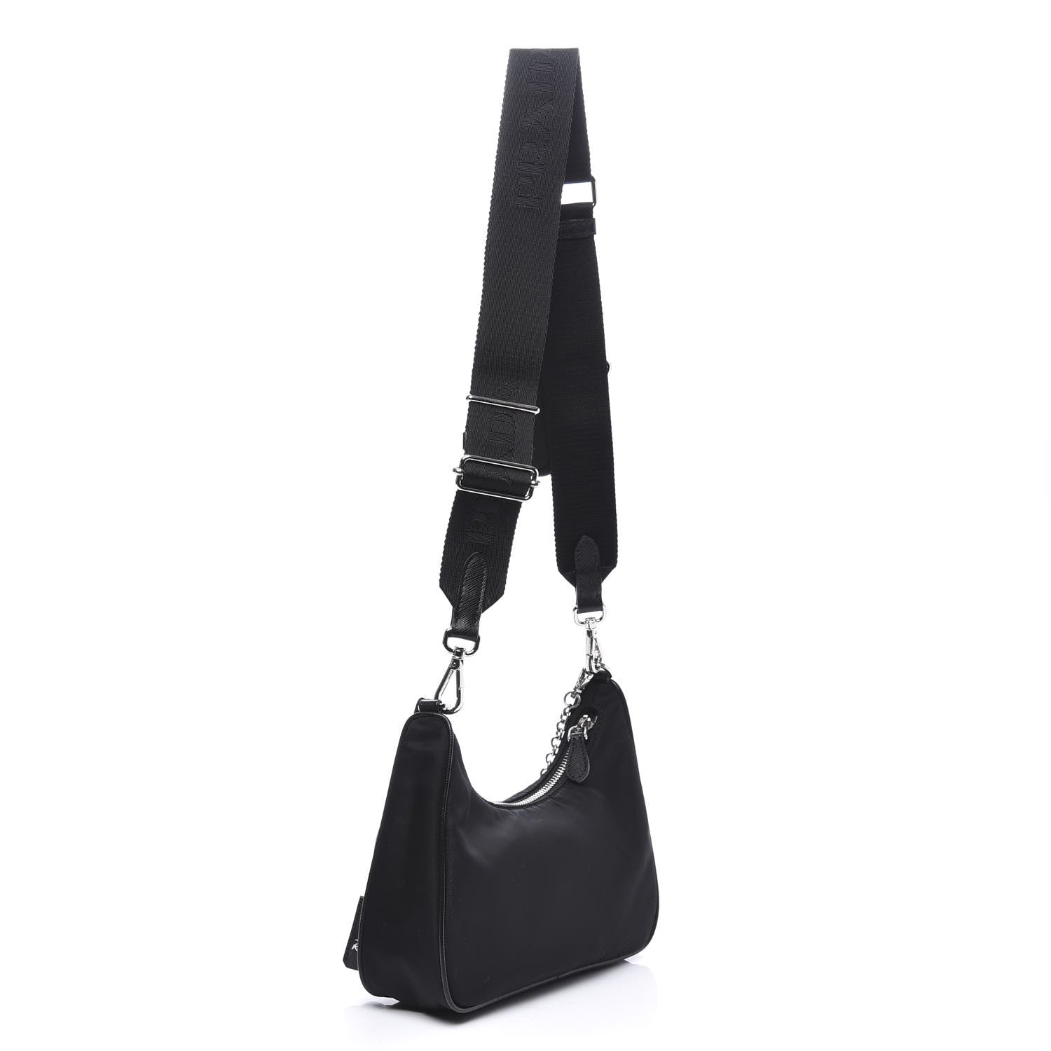 Prada Nylon Re-Edition 2005 Shoulder Bag Black 2 of 9