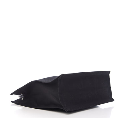 Saint Laurent Linen Calfskin Rive Gauche Tote Black 3 of 8