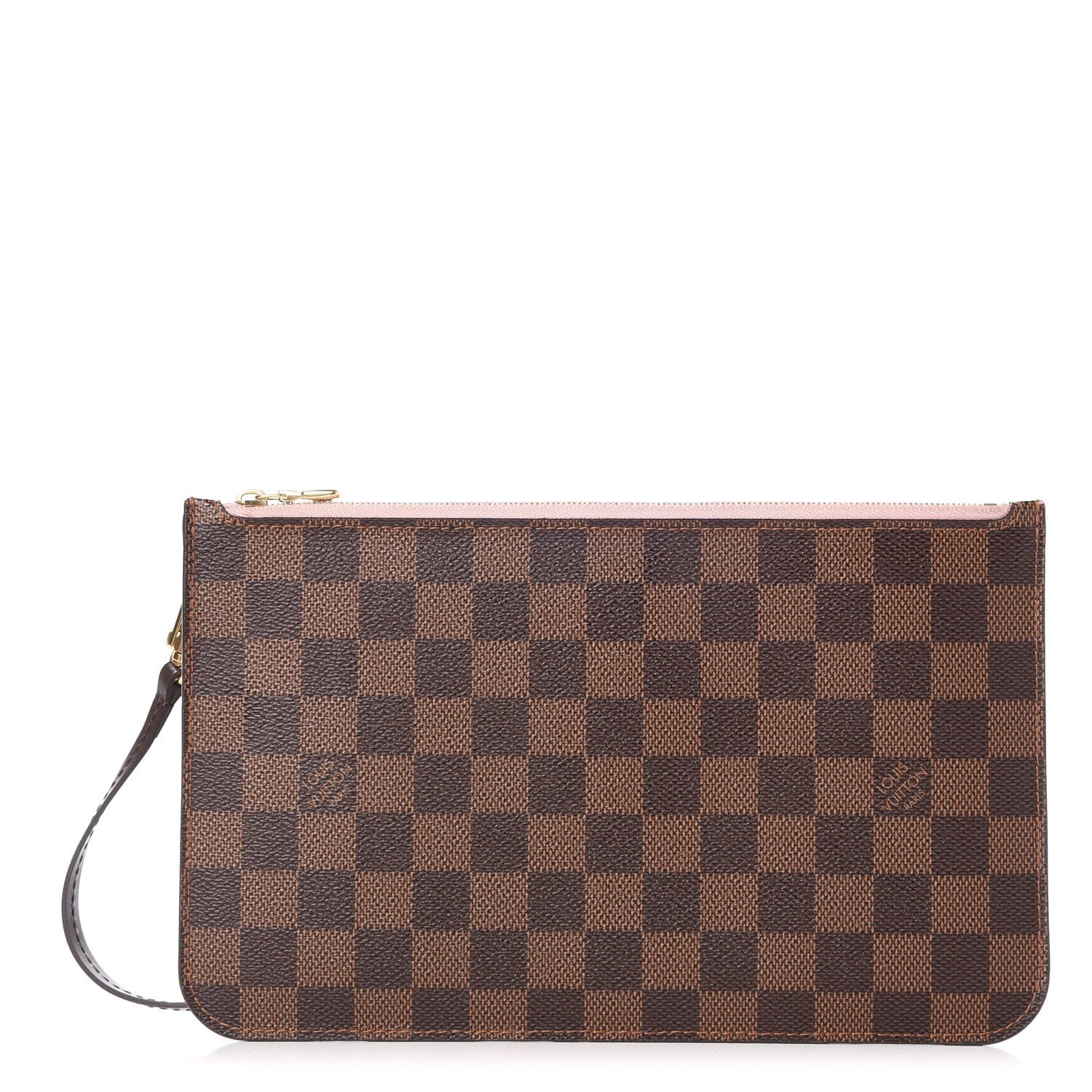 Louis Vuitton Damier Ebene Neverfull MM GM Pochette Rose Ballerine 1 of 7
