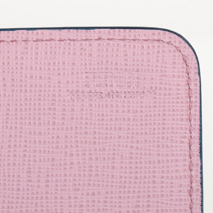 Fendi Vitello Elite Crystal Eye Monster Continental Wallet Cobalt Lavender Pink 7 of 9