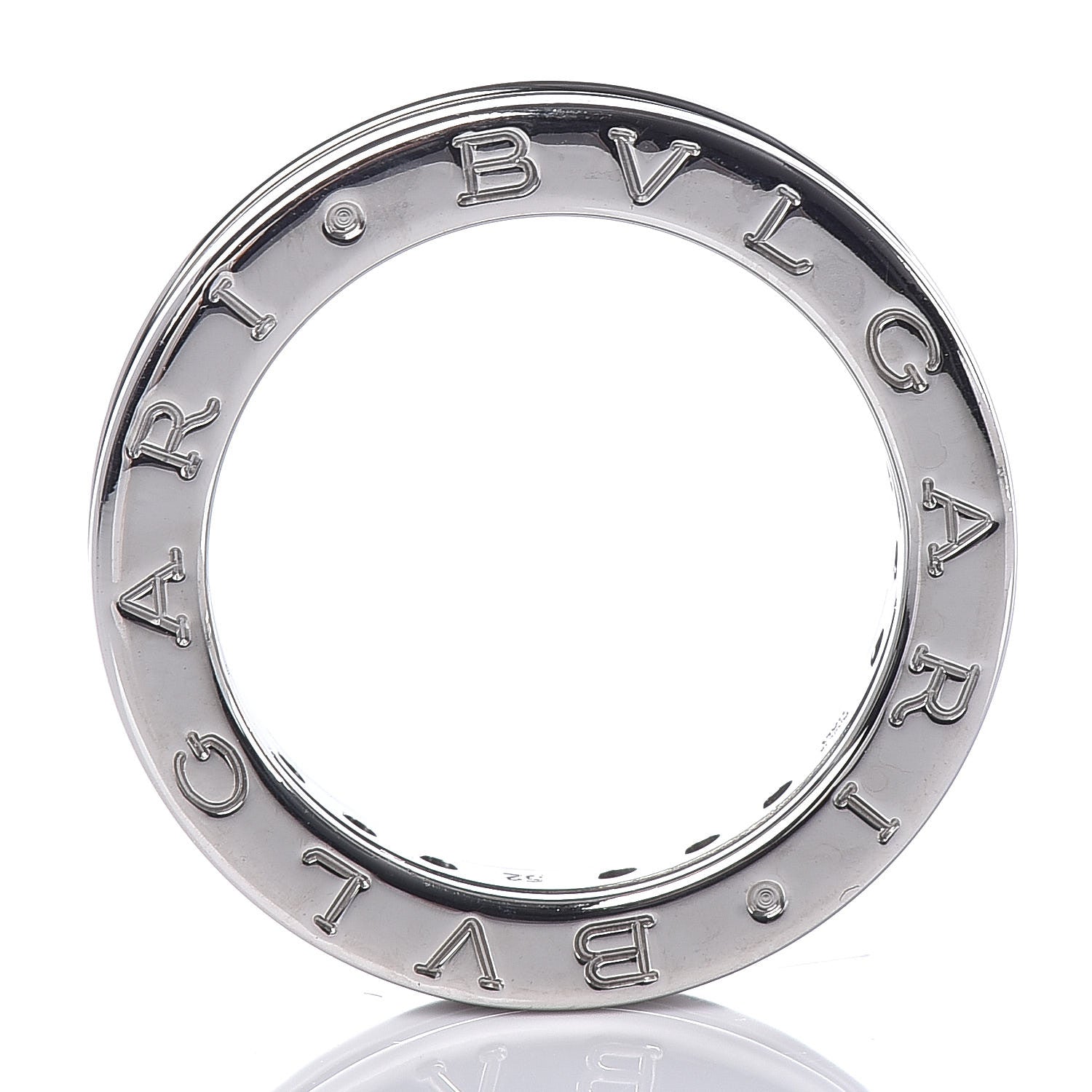 Bulgari 18K White Gold Citrine B.Zero1 One-Band Ring 52 6 4 of 8