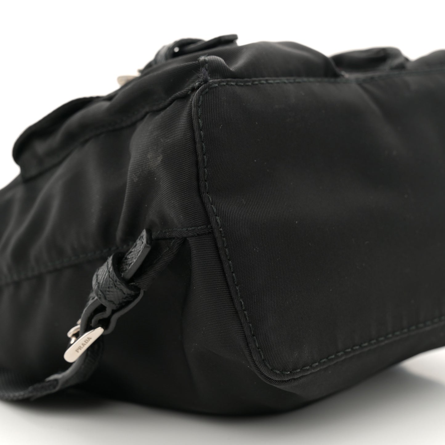 Nylon Vela Mini Crossbody Backpack Black